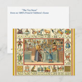 Carte Postale Magasin de jouets Français Vintage (Devant / Derrière)