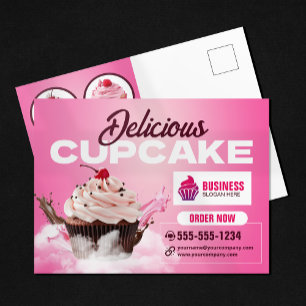 Carte Postale Magasin de pâtisserie moderne Cupcake Dessert Gâte