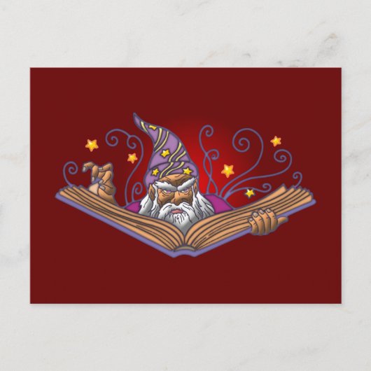 Carte Postale Magasin de sorcier Zauberer Buch Grimoire (Devant)