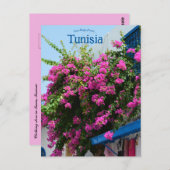 Carte Postale Magasin de vêtements et fleurs à Tunis (Devant / Derrière)