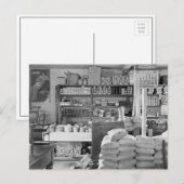 Carte Postale Magasin général de campagne, 1936 (Devant / Derrière)