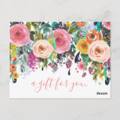 Carte Postale Magasiner Boutique Salon Modèle de certificat cade (Dos)