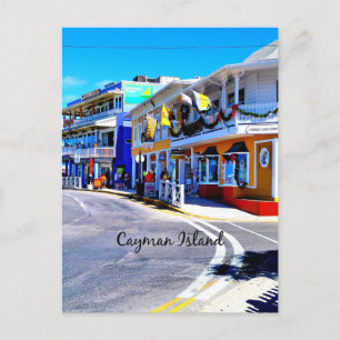 Carte Postale Magasins colorful des îles Cayman