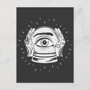 Carte Postale Magasins Psychiques Crystal Ball Fortune