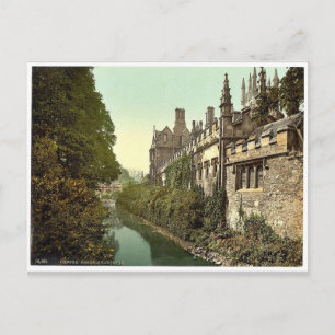 Carte Postale Magdalen College, de la rivière, Oxford, Angleterr