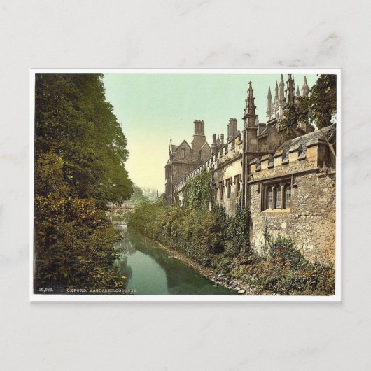 Carte Postale Magdalen College, de la rivière, Oxford, Angleterr (Devant)