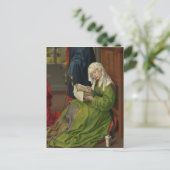 Carte Postale Magdalen en lecture verte (Debout devant)