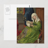 Carte Postale Magdalen en lecture verte (Devant / Derrière)