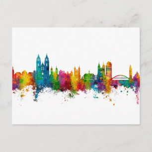 Carte Postale Magdeburg Allemagne Skyline
