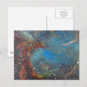 Carte Postale Magellanic Cloud Nebula Space Art Peinture (Devant / Derrière)