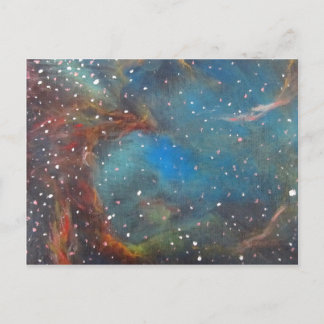 Carte Postale Magellanic Cloud Nebula Space Art Peinture