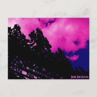 Carte Postale Magenta cloud small, Broke Bird Designs