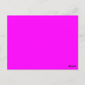 Carte Postale magenta couleur (Dos)