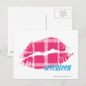 Carte Postale Magenta Plaid (Devant / Derrière)