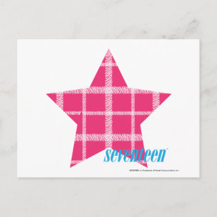 Carte Postale Magenta Plaid 3