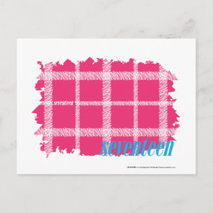 Carte Postale Magenta Plaid 4
