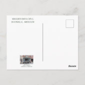 Carte Postale Maggie's Bar & Grill (Dos)