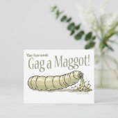 Carte Postale maggot_gag_zazzle (Debout devant)