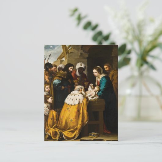 Carte Postale Magi Présent Jésus Cadeaux (Debout devant)