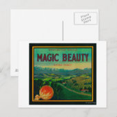 Carte Postale Magic Beauty Orange LabelPorterville, CA (Devant / Derrière)