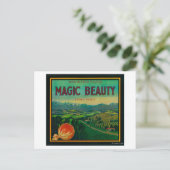 Carte Postale Magic Beauty Orange LabelPorterville, CA (Debout devant)