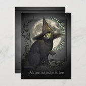 Carte postale Magic Black Cat (Devant / Derrière)