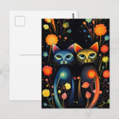 Carte Postale Magic cats (Devant / Derrière)