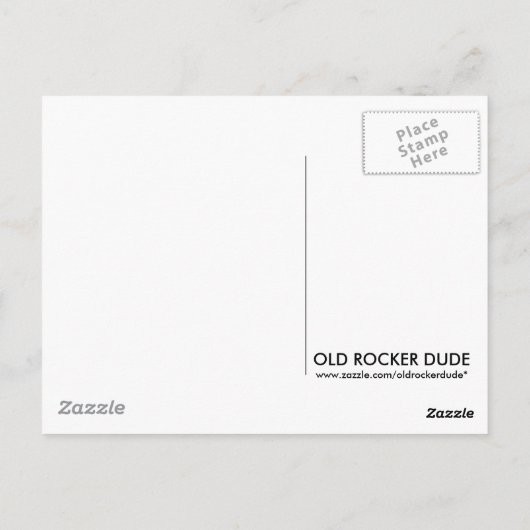 Carte Postale Magic Hippie Van (Dos)