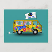Carte Postale Magic Hippie Van (Devant)