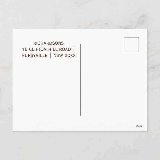 Carte postale Magic Holiday (Dos)