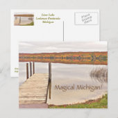 carte postale/"Magic Michigan"/Lime Lake/Leelanau (Devant / Derrière)