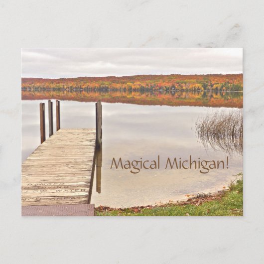 carte postale/"Magic Michigan"/Lime Lake/Leelanau (Devant)
