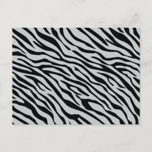 Carte Postale Magic Zebra Stripes Click to Customize Grey Color