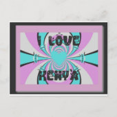 Carte Postale Magical Kenya : J'AIME LE KENYA (Devant)