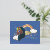 Carte Postale Magical la Licorne Arc-en-ciel & Nuages Design (Debout devant)
