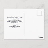 Carte Postale Magical Metallic Christmas Balls (Dos)