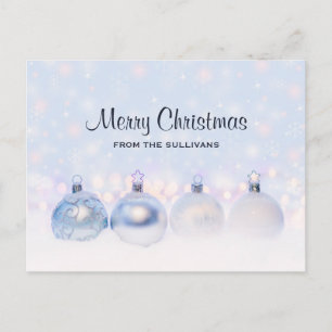 Carte Postale Magical Metallic Christmas Balls