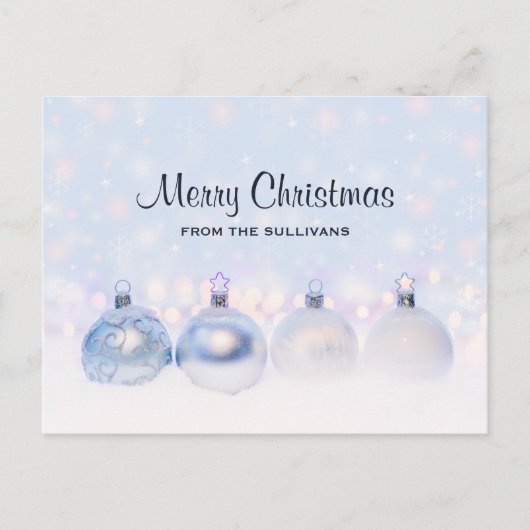 Carte Postale Magical Metallic Christmas Balls (Devant)