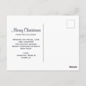 Carte Postale Magical Metallic Christmas Balls (Dos)