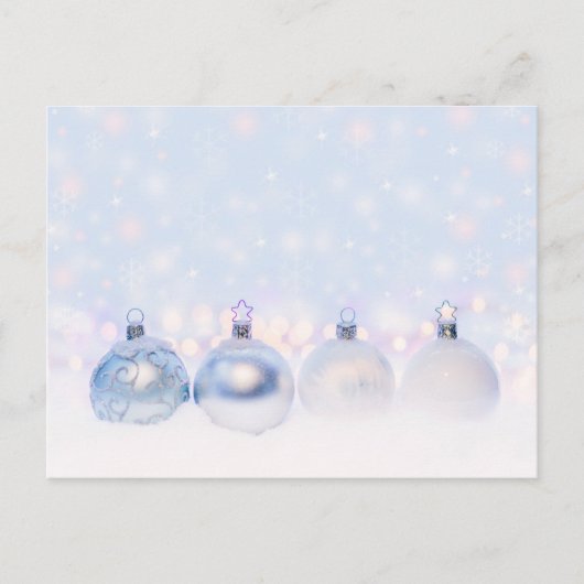 Carte Postale Magical Metallic Christmas Balls (Devant)