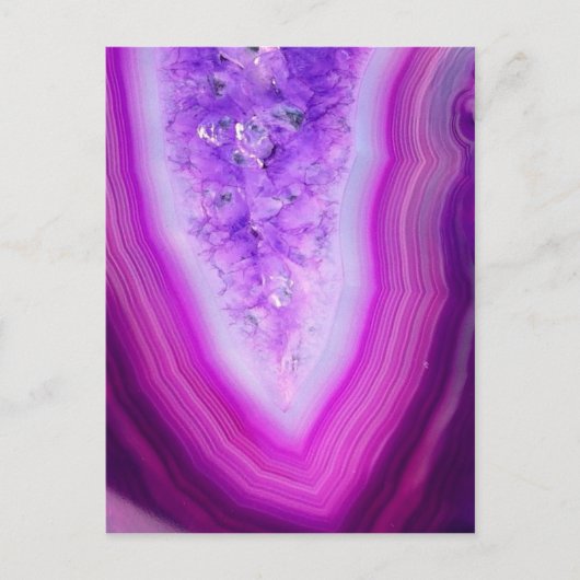 Carte Postale Magically Purple Agate Druzy (Devant)