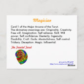 Carte Postale Magicien (Dos)