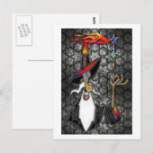 Carte Postale Magicien de l'Assistant d'incendie mystique (Devant / Derrière)