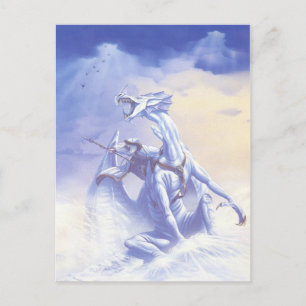 CARTE POSTALE MAGICIEN D'HIVER