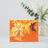Carte Postale Magicien et Dragon. (Debout devant)