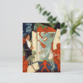 Carte Postale Magicien vintage Carter la grande magie (Debout devant)