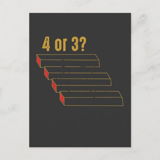 Carte Postale Magiciens de géométrie d'illusion optique (Devant)