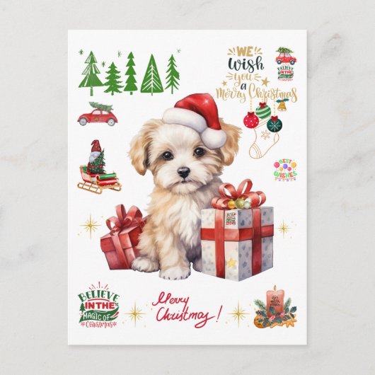 Carte Postale magie de noël (Devant)