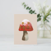 Carte Postale Magie de Toadstool de champignon rouge (Debout devant)