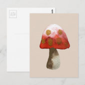 Carte Postale Magie de Toadstool de champignon rouge (Devant / Derrière)
